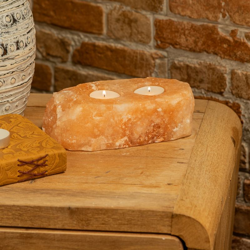 Portavelas de sal para 2 velas · NŪMEN MIND