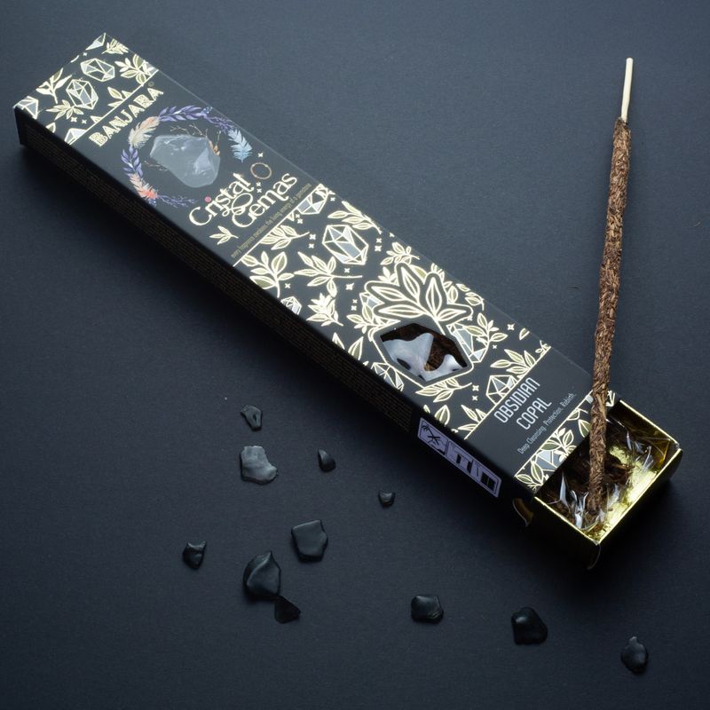 Incienso Banjara Copal con Obsidiana – NŪMEN MIND