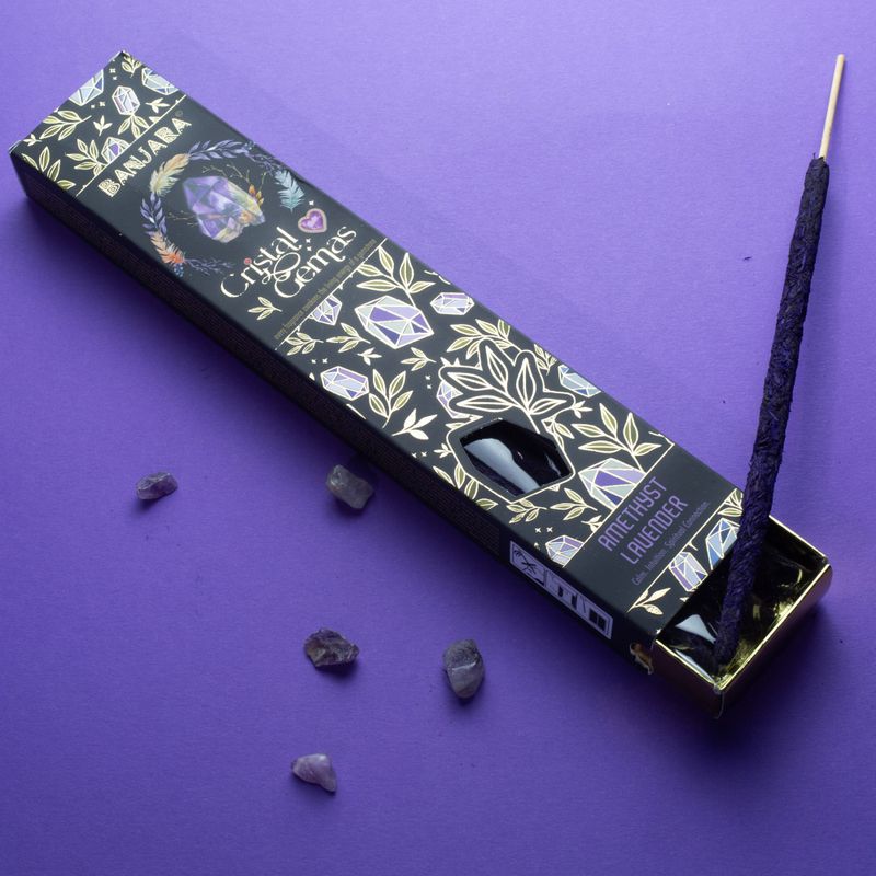Incienso Banjara Lavanda con Amatista – NŪMEN MIND
