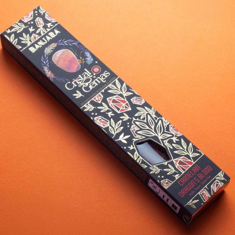 Incienso Banjara Sangre de Dragón con Cornalina – NŪMEN MIND