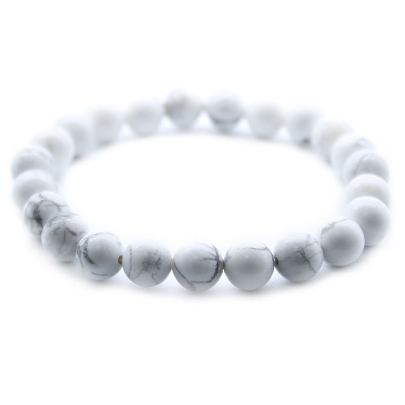 Pulsera de energía de jaspe blanco · NŪMEN MIND