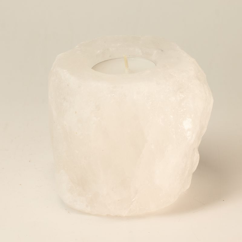 Portavelas de sal blanca · NŪMEN MIND