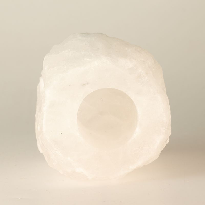 Portavelas de sal blanca · NŪMEN MIND