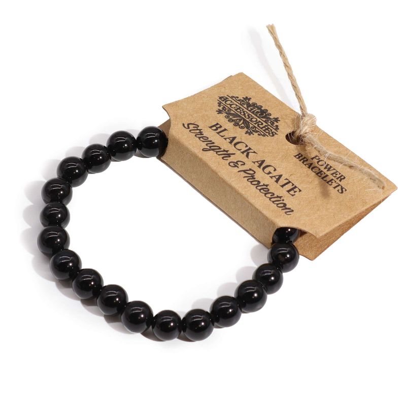 Pulsera de energía de ágata negra · NŪMEN MIND