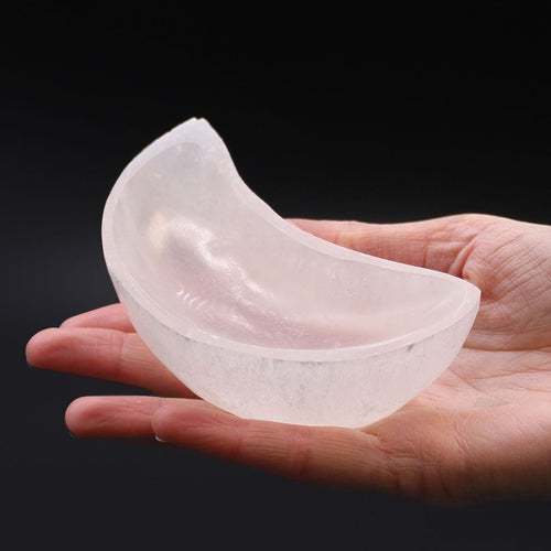 Cuenco de Selenita Luna 10 cm 