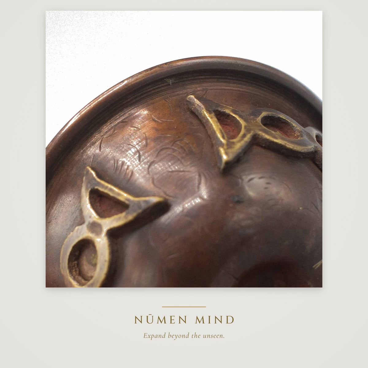 Cuenco de cobre Triple Luna · NŪMEN MIND