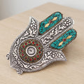 Porta Incienso Hamsa Verde · 13 cm – NŪMEN MIND
