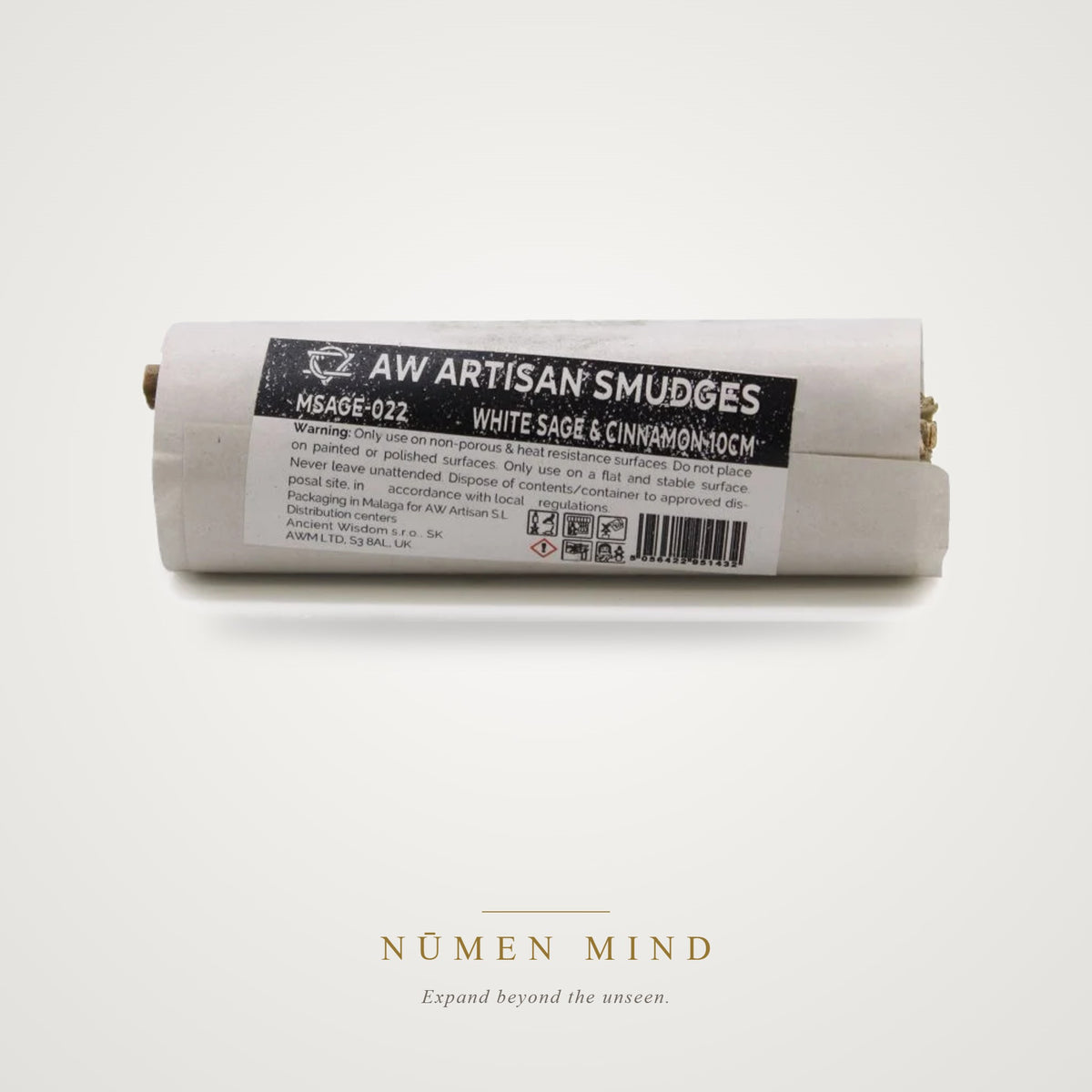 Atado de Salvia Blanca y Canela · 10 cm – NŪMEN MIND
