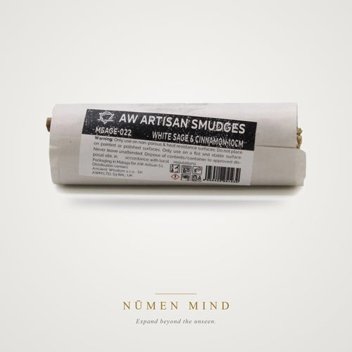 Atado de Salvia Blanca y Canela · 10 cm – NŪMEN MIND