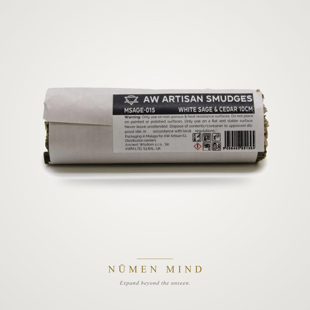Atado de Salvia Blanca y Cedro · 10 cm – NŪMEN MIND