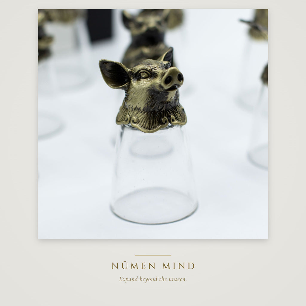 Vasos de chupito con los animales del zodiaco chino · NŪMEN MIND
