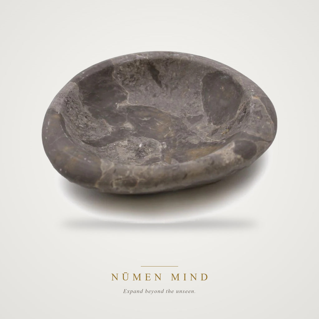 Soporte de Madera Petrificada · Incienso y Salvia – NŪMEN MIND