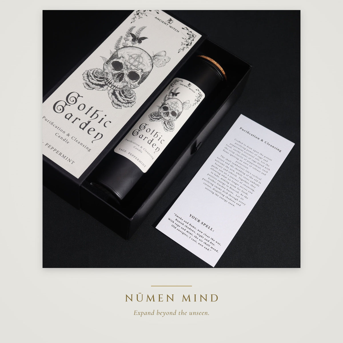 Vela purificadora Jardín Gótico · NŪMEN MIND