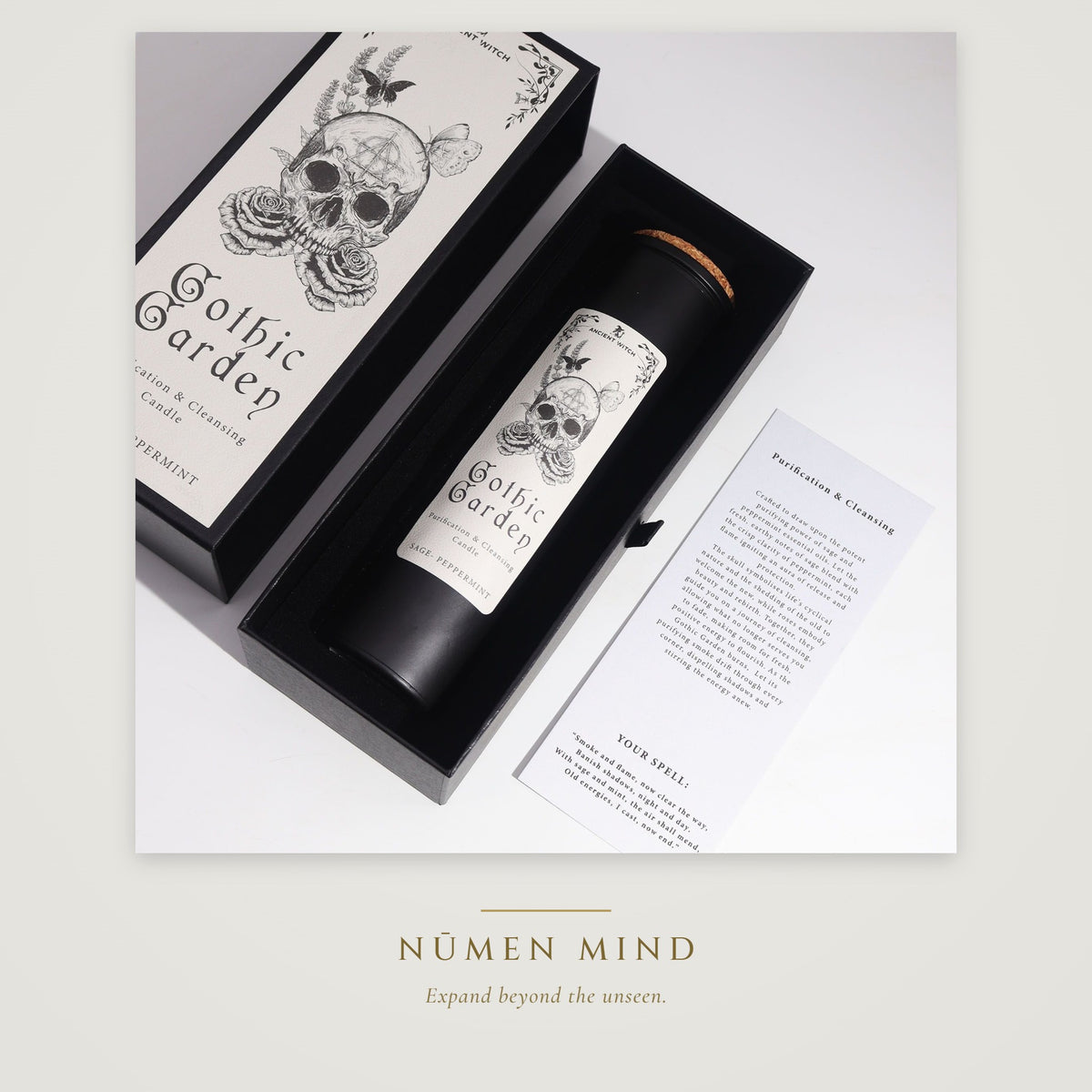 Vela purificadora Jardín Gótico · NŪMEN MIND