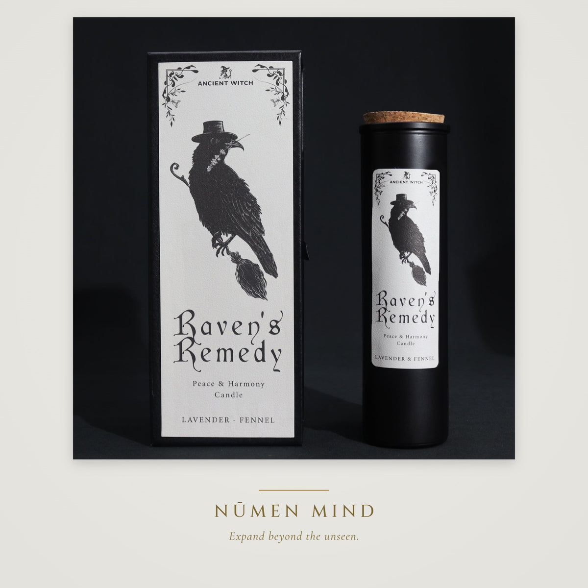 Vela purificadora Remedio del Cuervo · NŪMEN MIND