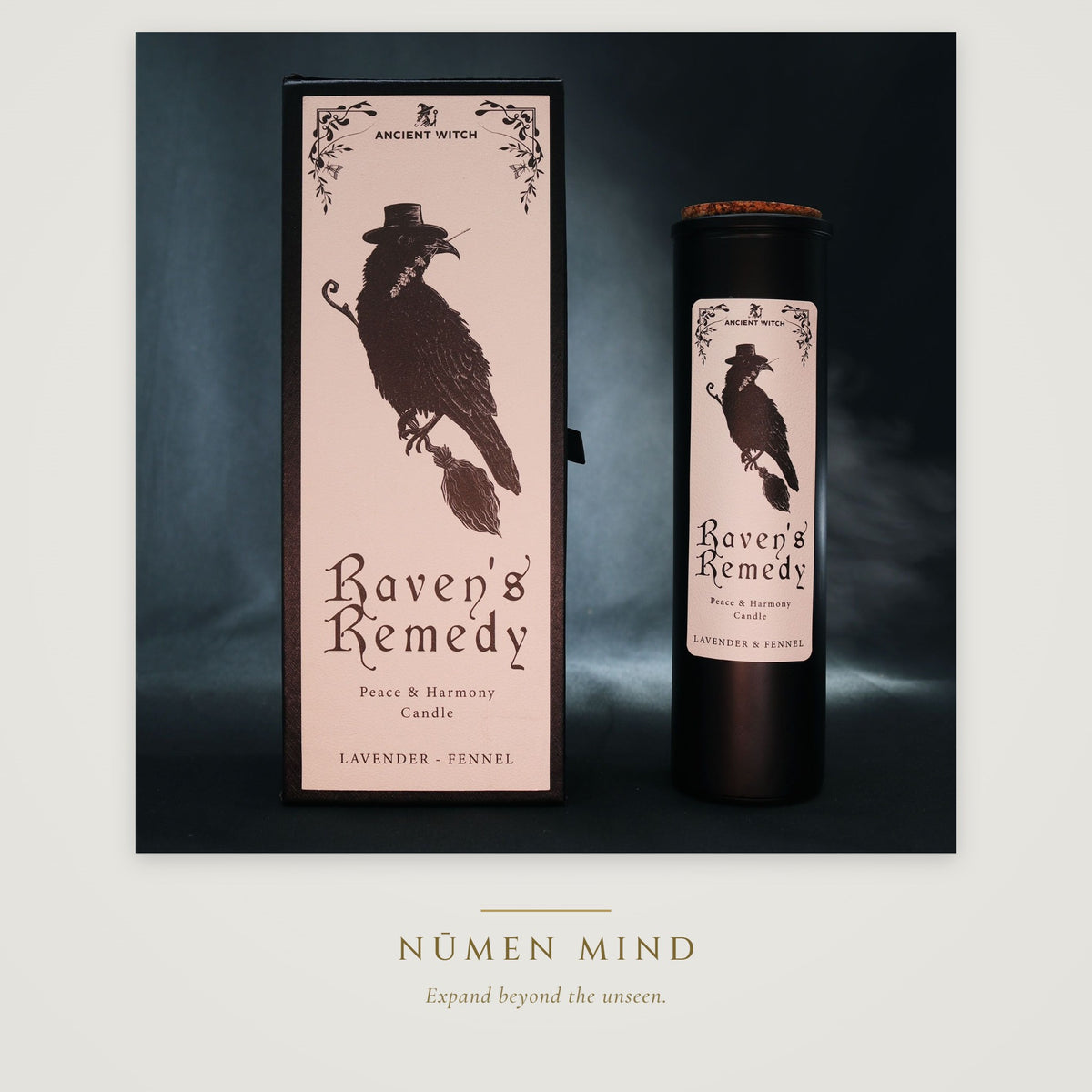 Vela purificadora Remedio del Cuervo · NŪMEN MIND