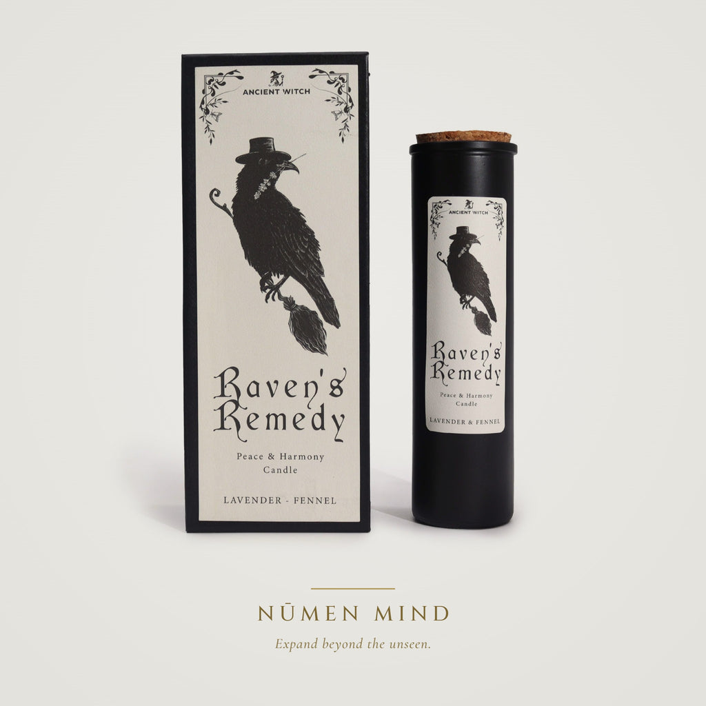 Vela purificadora Remedio del Cuervo · NŪMEN MIND