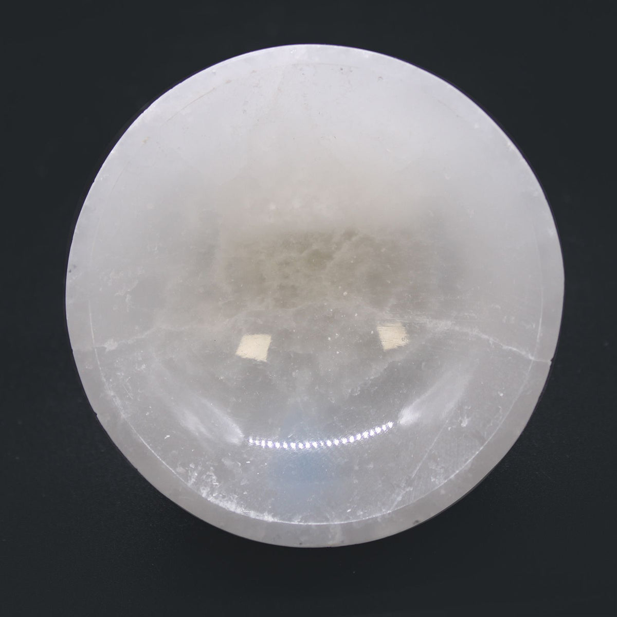 Cuenco de Selenita Redondo 8 cm – NŪMEN MIND